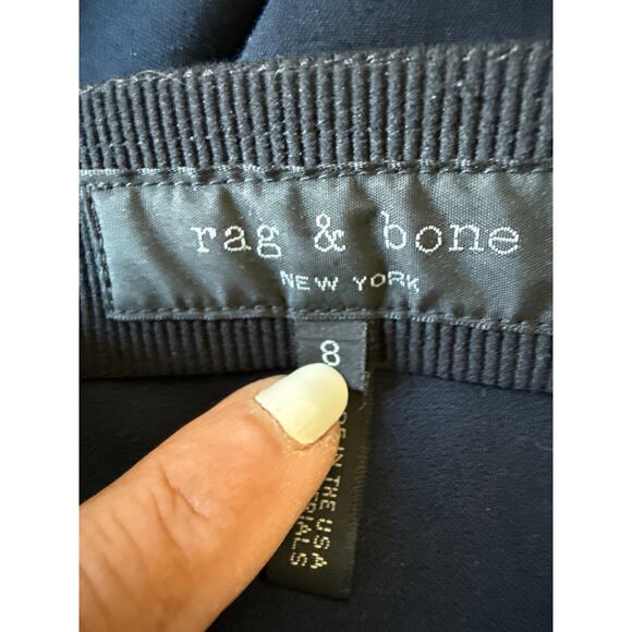 Rag & Bone Womens Simone Trousers Size 8 Navy Blue Slim Fit - Picture 8 of 11